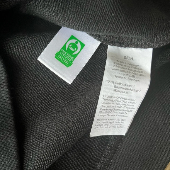 J. Crew Cheetah Print Woven Ruffle neck Pullover Black Sweatshirt Size Small - Picture 8 of 8